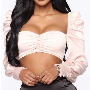Satin Blush Top